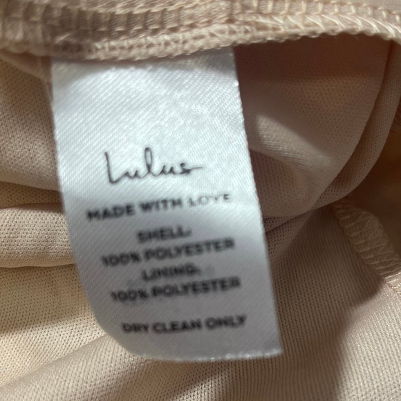 LULU'S SZ S Heavenly Hues VNeck Blush Maxi Goddess Bridal Gown Dress NEW B51 - Picture 8 of 10